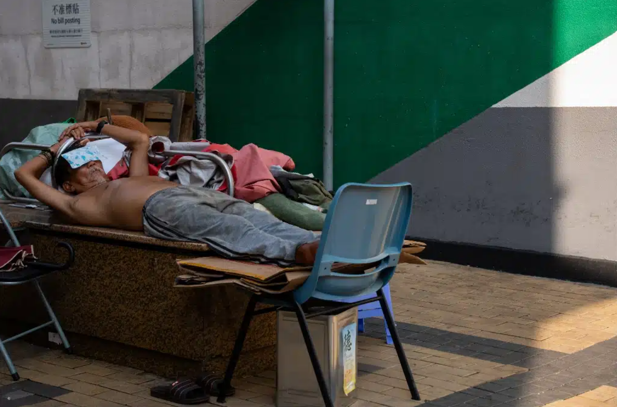 Sleeping man